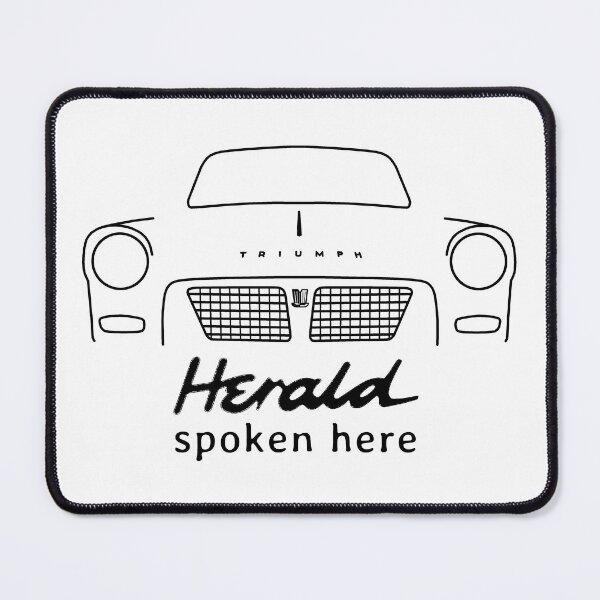 Item preview, Triumph Herald classic car outline "spoken here" (black) designed and sold by soitwouldseem.