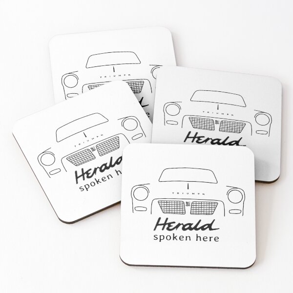 Item preview, Triumph Herald classic car outline "spoken here" (black) designed and sold by soitwouldseem.
