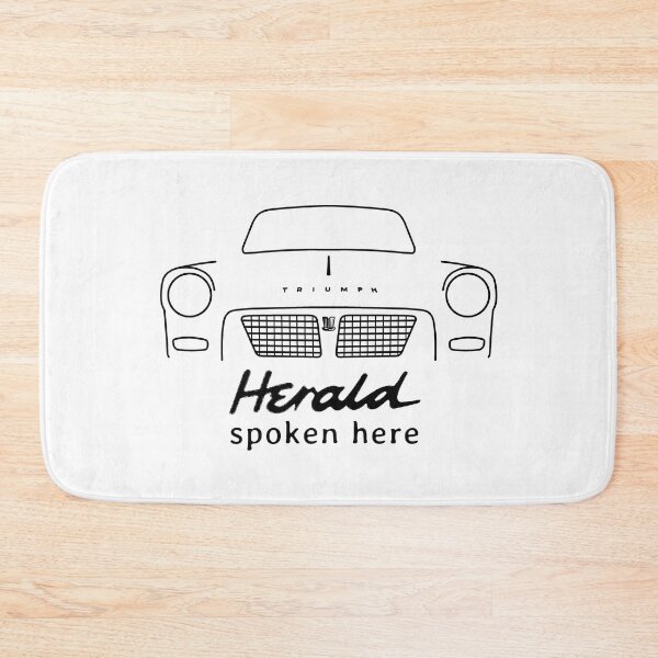 Item preview, Triumph Herald classic car outline "spoken here" (black) designed and sold by soitwouldseem.