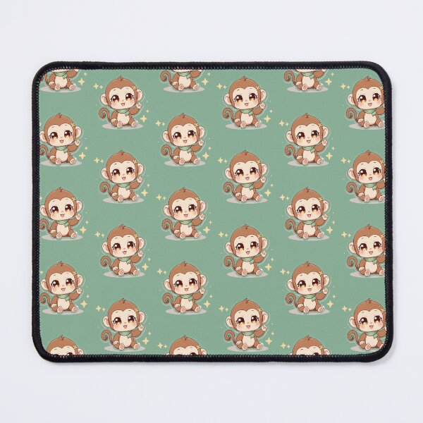 Item preview, Cute Baby Monkey Cartoon Kawaii Animal Chibi Monkey designed and sold by a1qualityd.