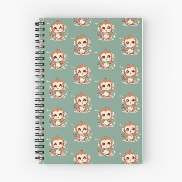 Item preview, Cute Baby Monkey Cartoon Kawaii Animal Chibi Monkey designed and sold by a1qualityd.