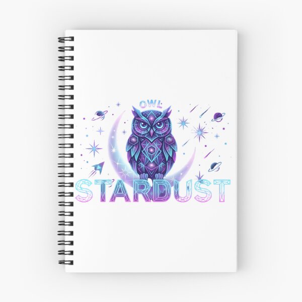 Item preview, Cosmic Owl Stardust Neon Galaxy Aesthetic Design designed and sold by MCV-Designs.
