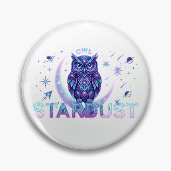 Item preview, Cosmic Owl Stardust Neon Galaxy Aesthetic Design designed and sold by MCV-Designs.