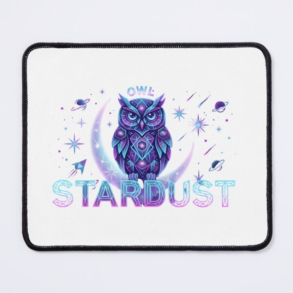 Item preview, Cosmic Owl Stardust Neon Galaxy Aesthetic Design designed and sold by MCV-Designs.