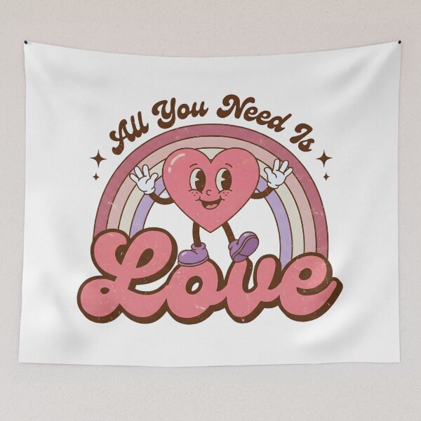 Item preview, Retro Groovy All You Need Is Love designed and sold by DizzyShirts1.