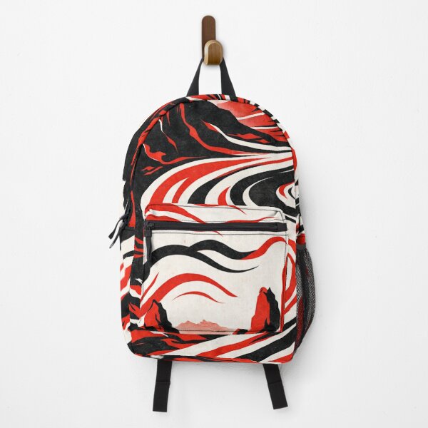 Item preview, Abstract Rock Landscape in Red and Black designed and sold by DrizzyV.