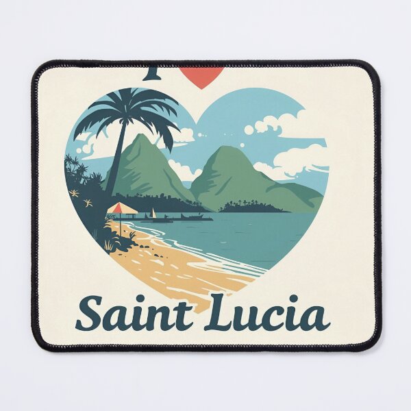 Item preview, Saint Lucia – Caribbean Island Pride Design, Travel Gift Shirt designed and sold by Aisha Creates.