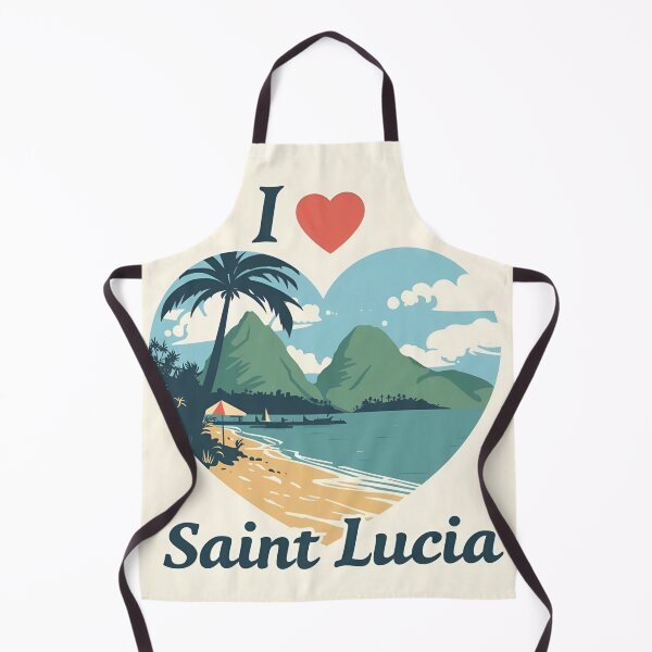 Artikelvorschau, Saint Lucia – Karibikinsel-Stolz-Design, Reisegeschenk-Shirt entworfen und verkauft von Aisha Creates.