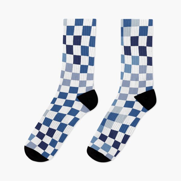 Item preview, Blue Checkerboard Grid Check Pattern designed and sold by winterpumpkin.