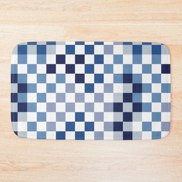 Item preview, Blue Checkerboard Grid Check Pattern designed and sold by winterpumpkin.