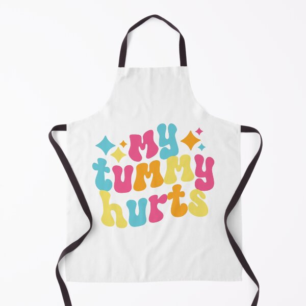 Item preview, My Tummy Hurts Colorful Retro Quote designed and sold by chocolate e'claire.