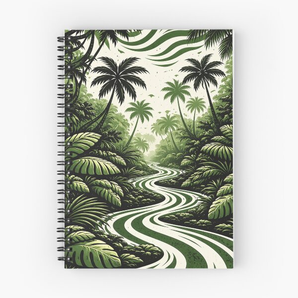 Item preview, Abstract Jungle Landscape in Green and Black designed and sold by DrizzyV.