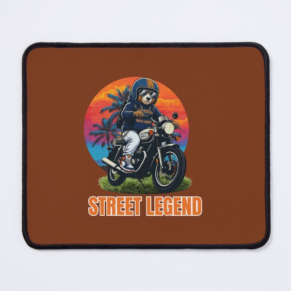 Item preview, Street Legend Bear Motorcycle Rider designed and sold by M.Store.
