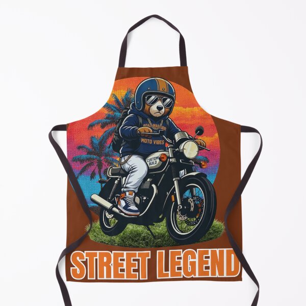 Item preview, Street Legend Bear Motorcycle Rider designed and sold by M.Store.
