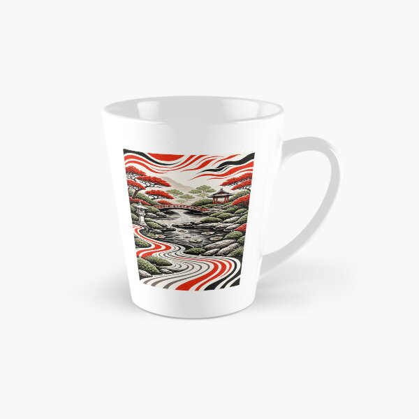 Item preview, Abstract Garden Landscape with Flowing Shapes designed and sold by DrizzyV.