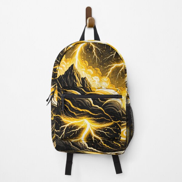 Item preview, Yellow and Black Lightning Cloud Landscape designed and sold by DrizzyV.