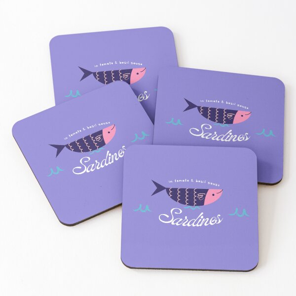 Item preview, Sardines in Tomato & Basil Sauce – Retro Fish Can Label designed and sold by Gelyane.