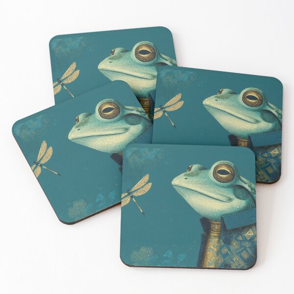 Item preview, Frog in coat, dragonfly near designed and sold by anytka.