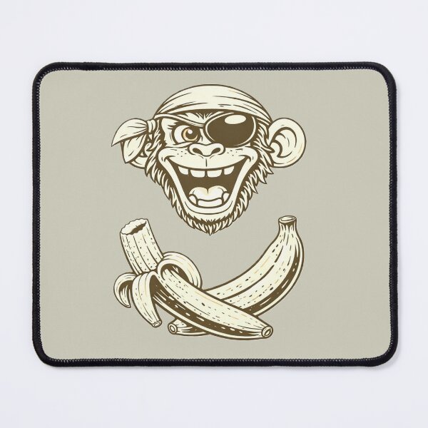 Item preview, Unhinged Pirate Monkey - Banana Crossbones Chaos II. designed and sold by UnhingedCat Co..