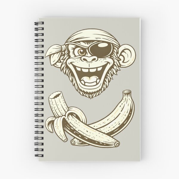 Item preview, Unhinged Pirate Monkey - Banana Crossbones Chaos II. designed and sold by UnhingedCat Co..