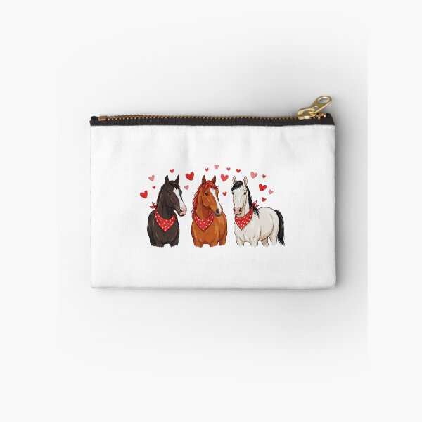 Item preview, Western Three Horses Heart Bandana designed and sold by DizzyShirts1.