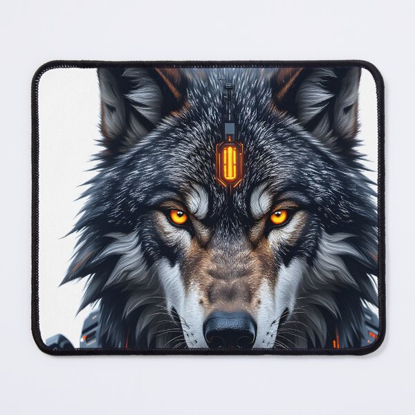Item preview, Cybernetic Wolf Robotic Head Tech Art designed and sold by SoulGraphixx.