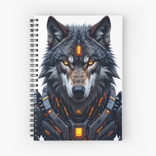 Item preview, Cybernetic Wolf Robotic Head Tech Art designed and sold by SoulGraphixx.
