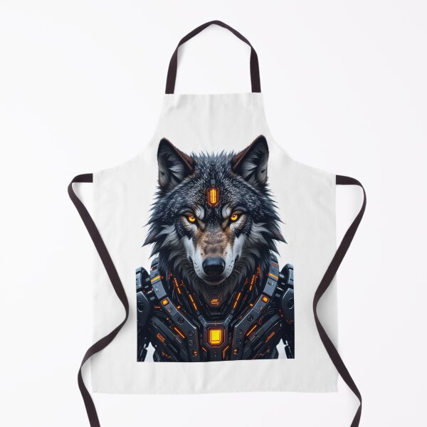 Item preview, Cybernetic Wolf Robotic Head Tech Art designed and sold by SoulGraphixx.