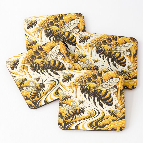 Item preview, Abstract Bee Design in Yellow and Black designed and sold by DrizzyV.