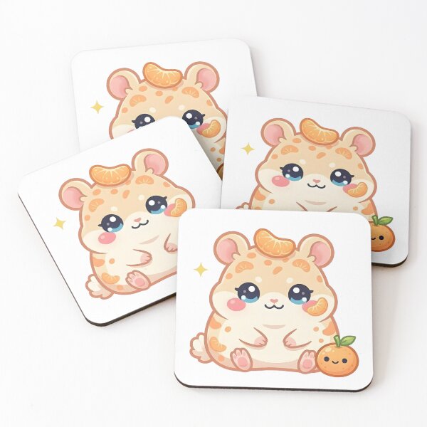 Item preview, Kawaii Tangerine Hamster designed and sold by The sticker haven.