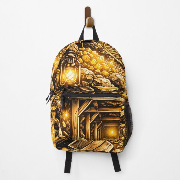 Item preview, Gold Mine Abstract Landscape in Yellow and Black designed and sold by DrizzyV.