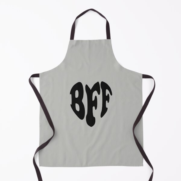 Item preview, BFF Black Heart Wavy Typography designed and sold by WAMTEES.