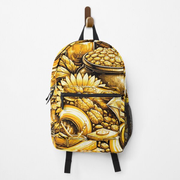 Item preview, Yellow Things Abstract Collage in Black and Gold designed and sold by DrizzyV.