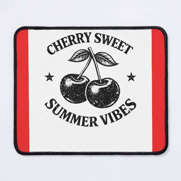 Item preview, Vintage Cherry Sweet Summer Vibes - Retro Monochrome Art designed and sold by VINTAGEPUNTEES.