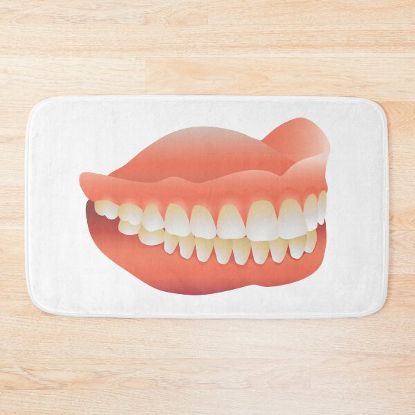 Item preview, False Teeth – Detailed Realistic Dentures Illustration Art Print designed and sold by Fabulosa Designs.