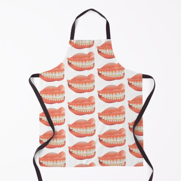 Item preview, False Teeth – Detailed Realistic Dentures Illustration Art Print designed and sold by Fabulosa Designs.