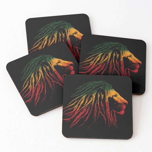 Item preview, Rasta-colored lion with dreads designed and sold by anytka.