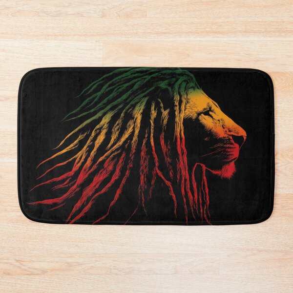 Item preview, Rasta-colored lion with dreads designed and sold by anytka.