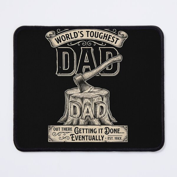 Item preview, WORLD'S TOUGHEST DAD. Out there Getting it done. designed and sold by Birdie and Flynn.