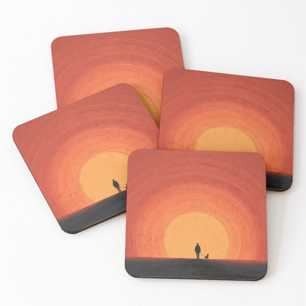 Item preview, Person and dog watch sunset together designed and sold by anytka.