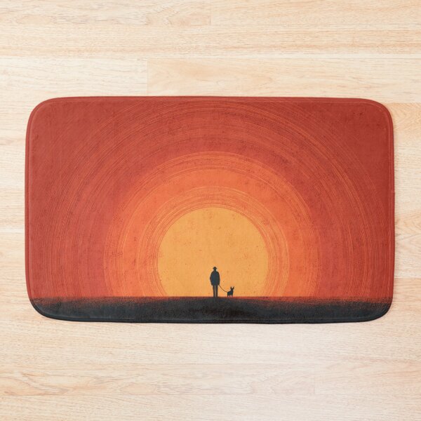 Item preview, Person and dog watch sunset together designed and sold by anytka.