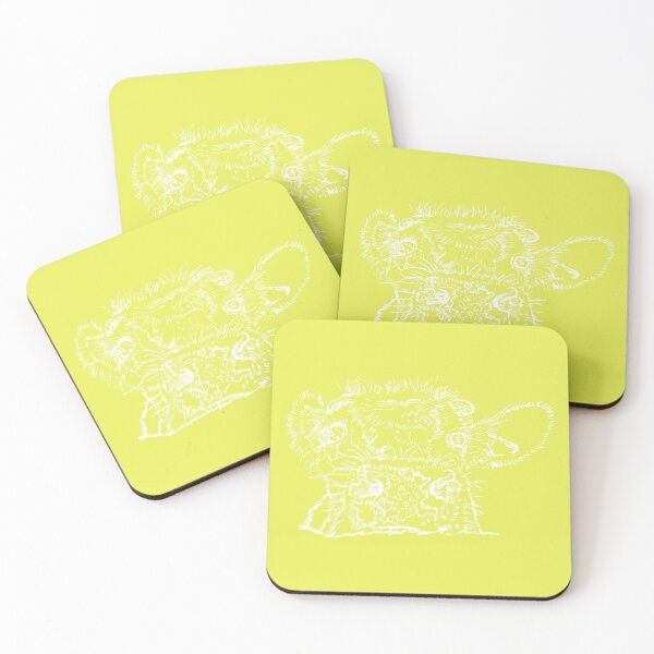 Item preview, Dairy Cow - Peekamoo - Light Lines - (#E9F055) designed and sold by The Stippler Process.