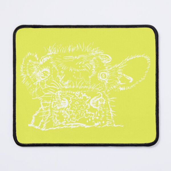 Item preview, Dairy Cow - Peekamoo - Light Lines - (#E9F055) designed and sold by The Stippler Process.
