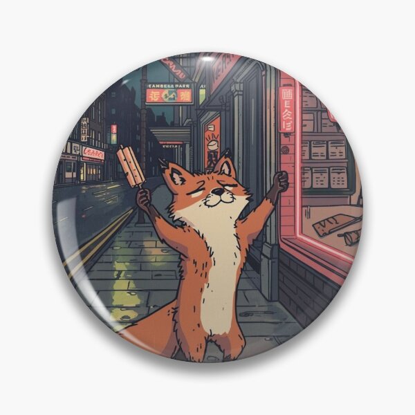 Item preview, 3am in Camden - London Fox Ukiyo-e Japanese Style Art designed and sold by Vandy Fullam.