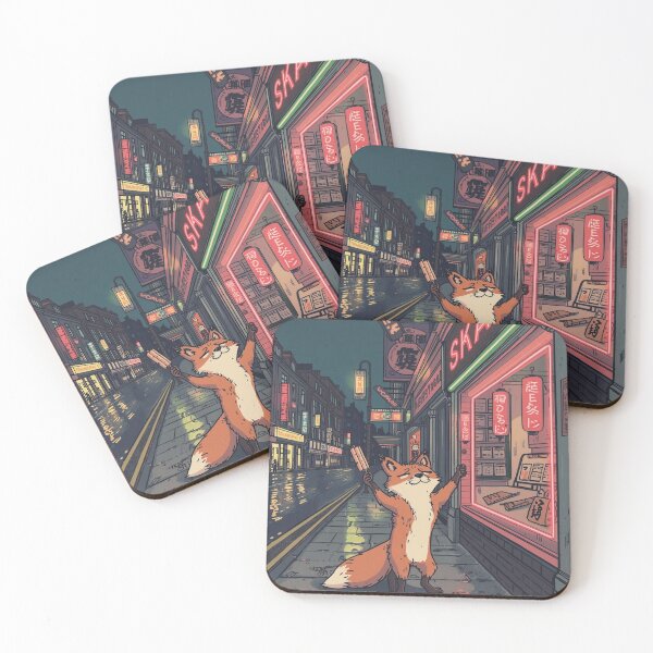 Item preview, 3am in Camden - London Fox Ukiyo-e Japanese Style Art designed and sold by Vandy Fullam.