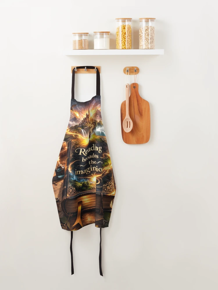 Thumbnail 4 of 6, Apron, Reality Not Included—Imagination Required designed and sold by RolMerch.