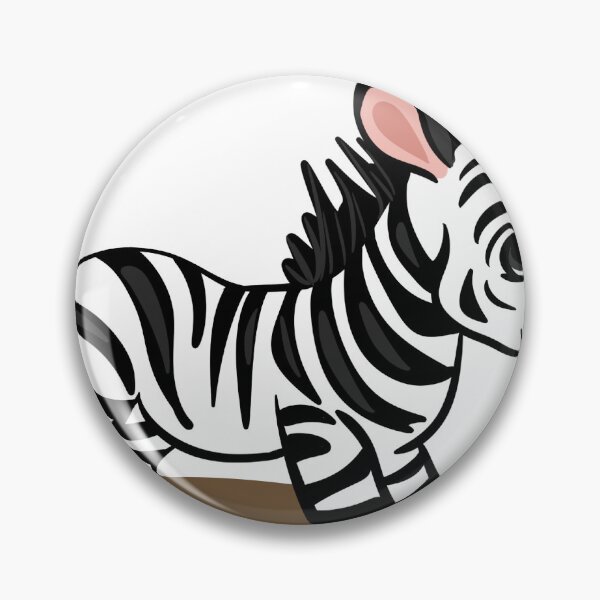 Item preview, Adorable Kawaii Baby Zebra Sticker - Cute Safari Animal Art designed and sold by LYAN-STORE.
