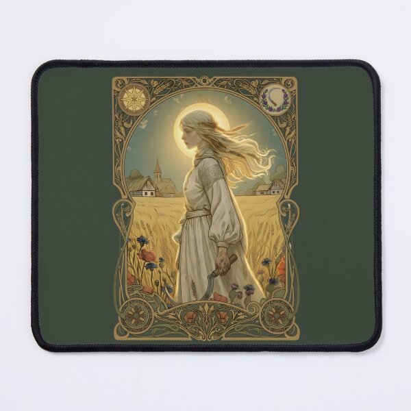 Item preview, Poludnica Slavic Midday Lady - Sun Spirit Folklore Art designed and sold by Lore&Lines Studio.