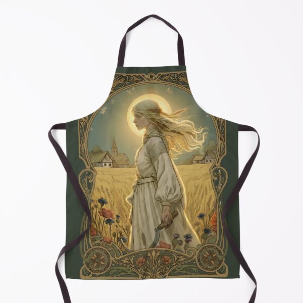 Item preview, Poludnica Slavic Midday Lady - Sun Spirit Folklore Art designed and sold by Lore&Lines Studio.