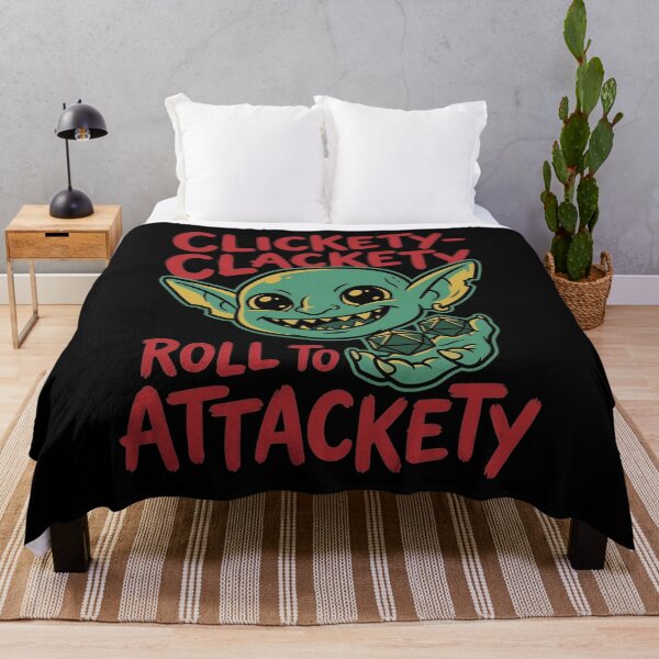 Item preview, Funny RPG Gaming Clickety Clackety Roll To Attackety designed and sold by Fenay Designs.